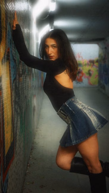 Saia Jeans Curta